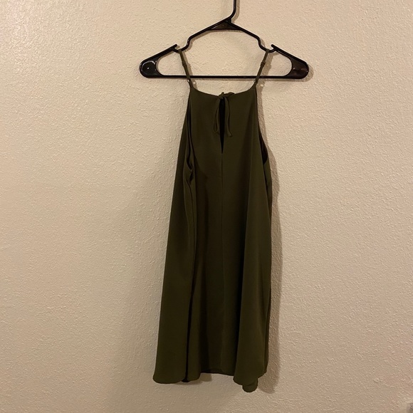Cotton On Olive Green Dress with Ties - Picture 2 of 5